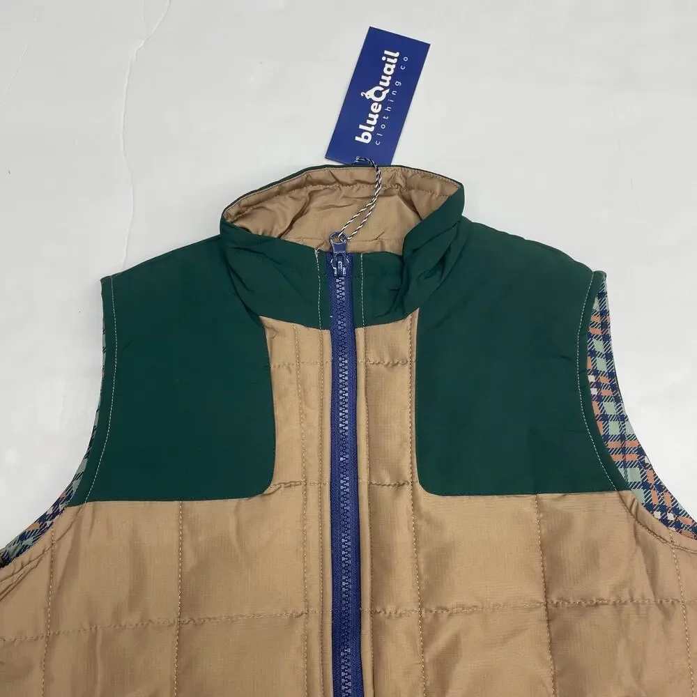 NWT Blue Quail Size 12 Khaki & Green Vest